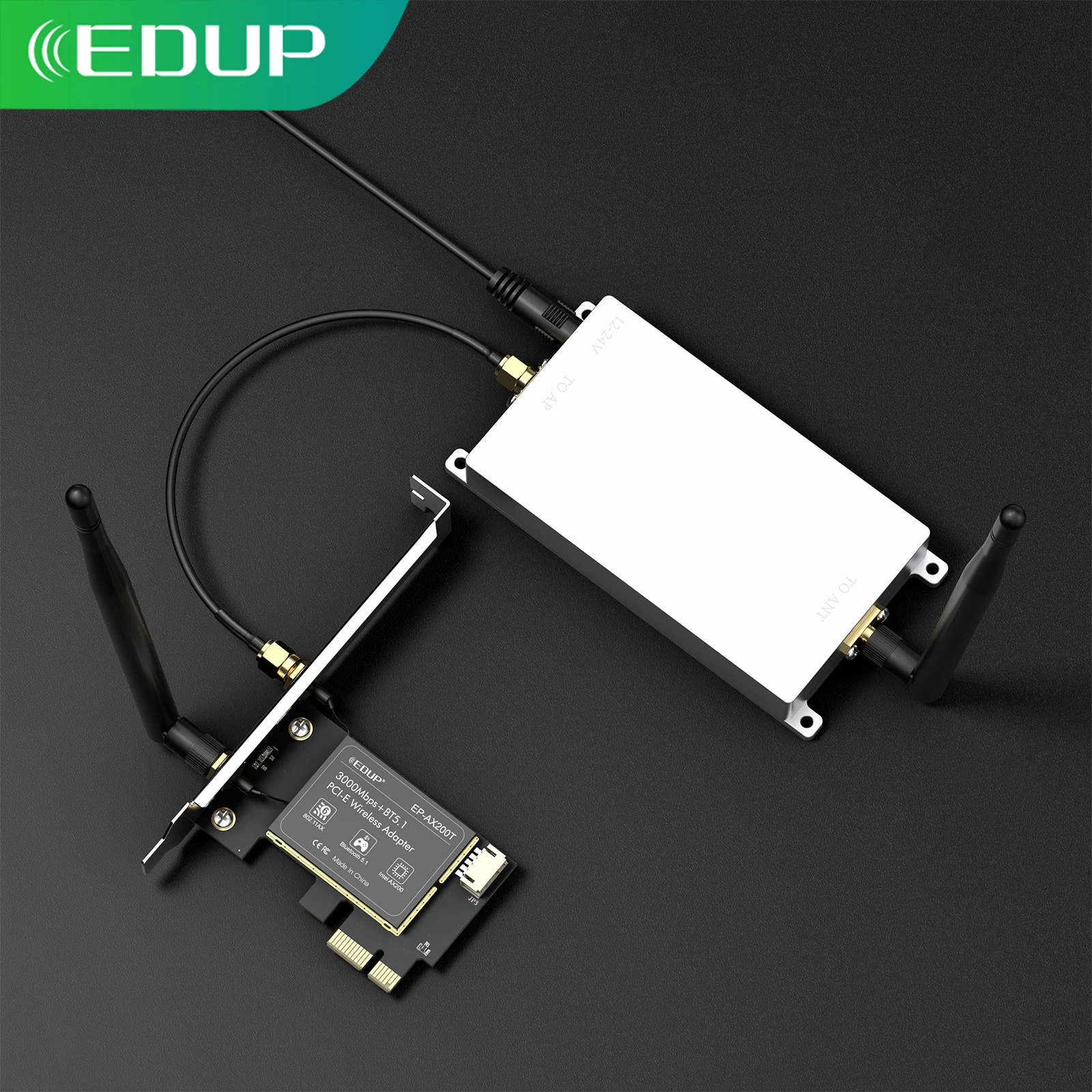EDUP AB043 Bidireccional 20W 5,8G WiFi repetidor amplificador WiFi de doble ganancia amplificador de señal WiFi extensor inalámbrico - imagen 3