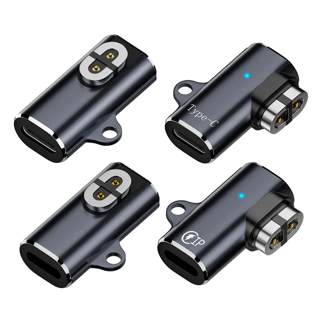 Adaptador de Cable de carga USB C para iOS a magnético, Cable de cargador de flexión de 90 grados, convertidor magnético para postshokz - imagen 4