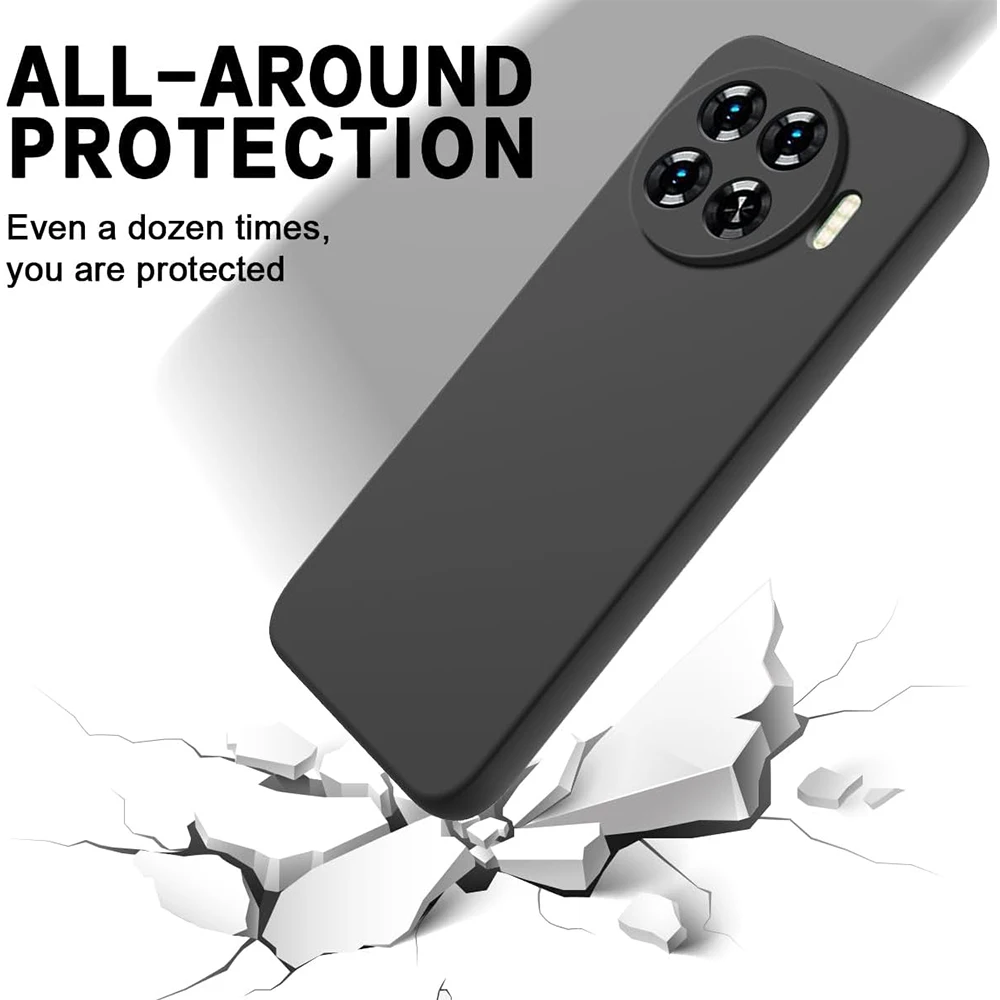 Funda trasera de TPU suave negra para Tecno Spark 20 Pro Plus Couqe, funda para teléfono - imagen 2