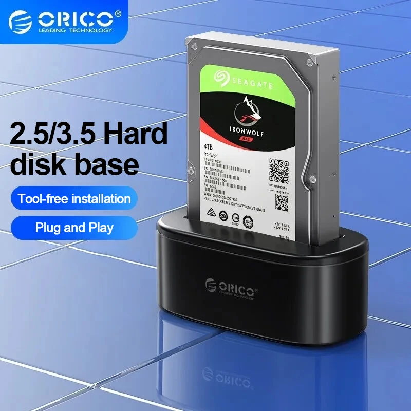 ORICO-estación de acoplamiento de disco duro USB 3,0 a SATA HDD, carcasa de acoplamiento para SSD de 2,5/3,5 pulgadas