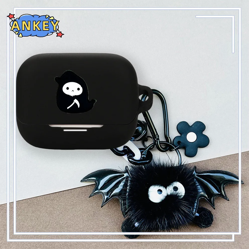 Anker-funda de silicona para auriculares Soundcore K20i, regalo de perro de dibujos animados, cubierta protectora para auriculares con colgante - imagen 5