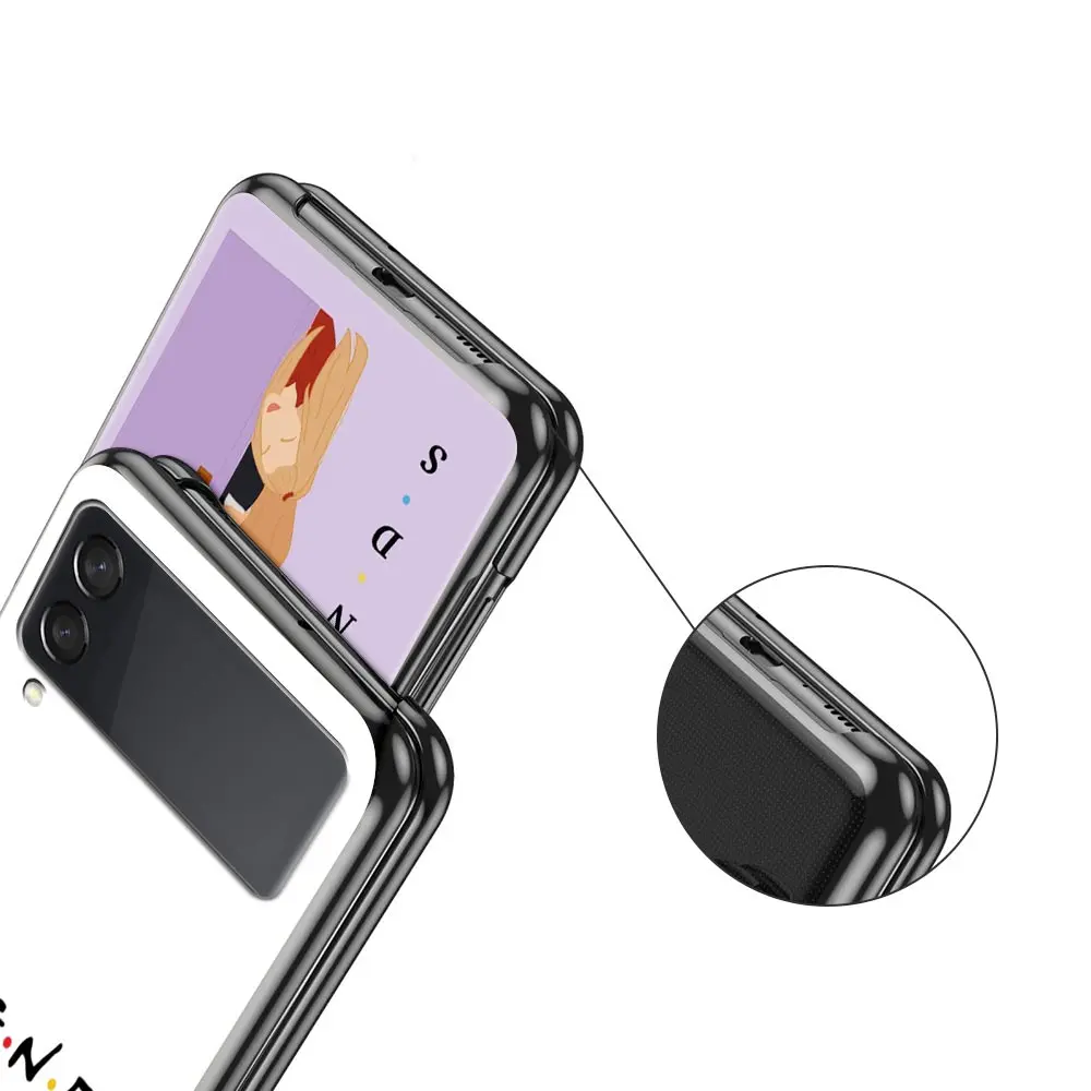 Central Perk Coffee friends tv show funda de teléfono para Samsung Galaxy Z Flip 4 5 3 pliegues carcasa dura de PC para Samsung Z Flip5 - imagen 4