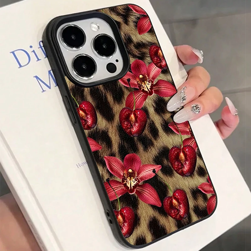 Funda de teléfono suave con estampado de leopardo Floral Retro para Xiaomi Redmi Note 14 Pro Plus 14 13 12 11 10 14C 13C 12C 15C - imagen 5