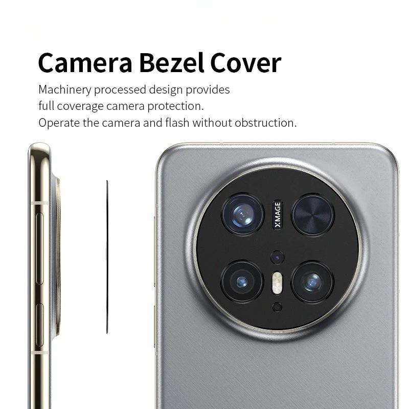 Protectores de cámara de Metal de aluminio para Huawei Mate 70 Air Mate70ProPlus Mate70RS Protector de pantalla de lente hueca cubierta de película de anillo de lente - imagen 4