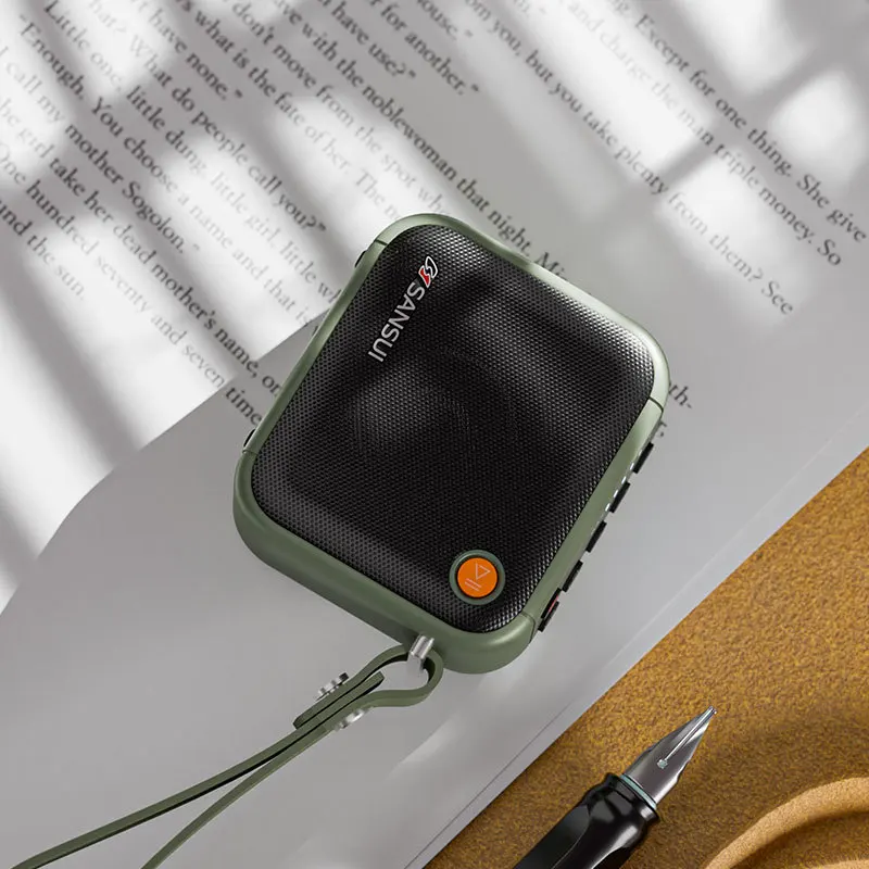 Sansui F39 Mini altavoz HIFI inalámbrico Bluetooth estéreoTWS bajo banda completa Radio MP3 reproductor de música sistema caixa de som Bluetooth - imagen 2