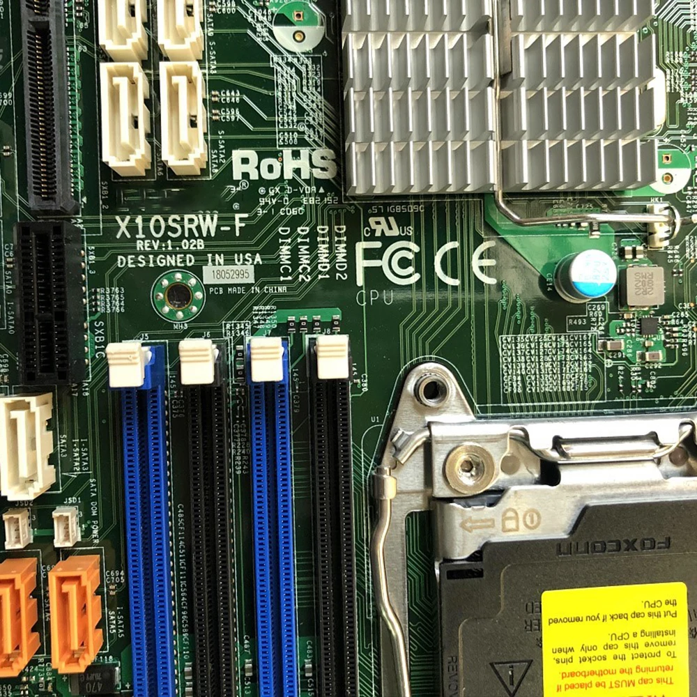 Placa base de servidor para procesador Supermicro Xeon E5-2600/E5-1600 v4/v3 LGA 2011 X10SRW-F trabajo perfecto - imagen 4