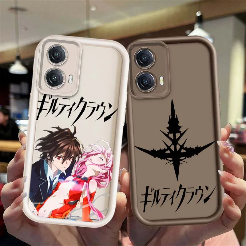 Logotipo de Anime Guilty Crown para Motorola Edge 50 60 G30 G20 G10 G05 G04s E30 E32 E14 Stylus Fusion Pro Eye escalera funda de teléfono - imagen 2