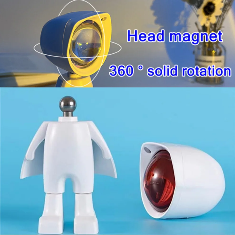 LDHLM lámpara LED de atardecer, proyector de luz nocturna de neón arcoíris, fotografía, iluminación de Ambiente de pared para dormitorio, decoración de habitación del hogar, regalo - imagen 4