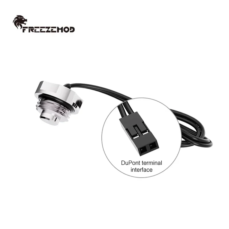 FREEZEMOD-enchufe final de medición de temperatura de refrigeración por agua, Sensor de termómetro 3950 10K, resistente al agua, corto o largo, DT-CWD DT-CWC