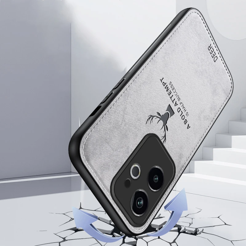 Funda de tela para Oppo Realme GT6 (China), carcasa de silicona mate, protección de cámara completa, lujosa - imagen 5