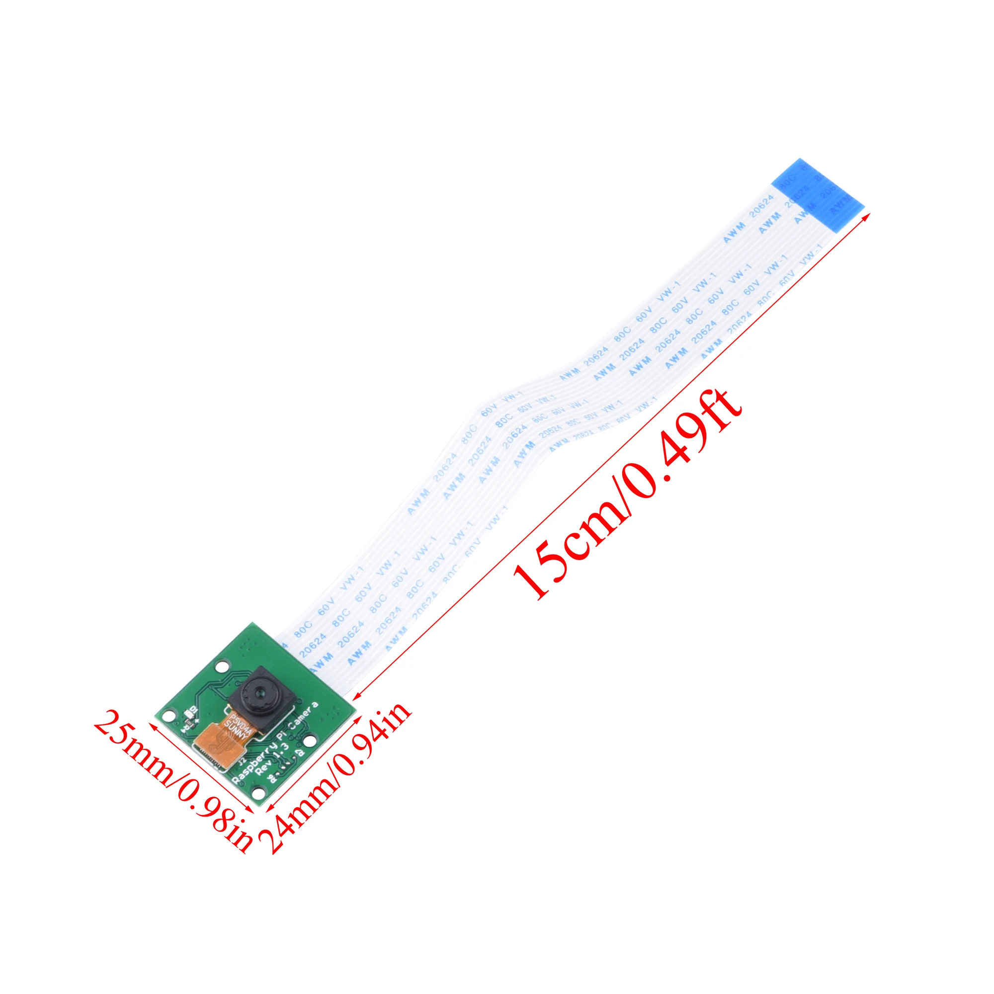 Módulo de cámara de visión nocturna Raspberry Pi 4B 65 °   Cámara web de 5MP con luz LED con sensor infrarrojo IR para Raspberry Pi 4B/3B+/3B/Zero W - imagen 5