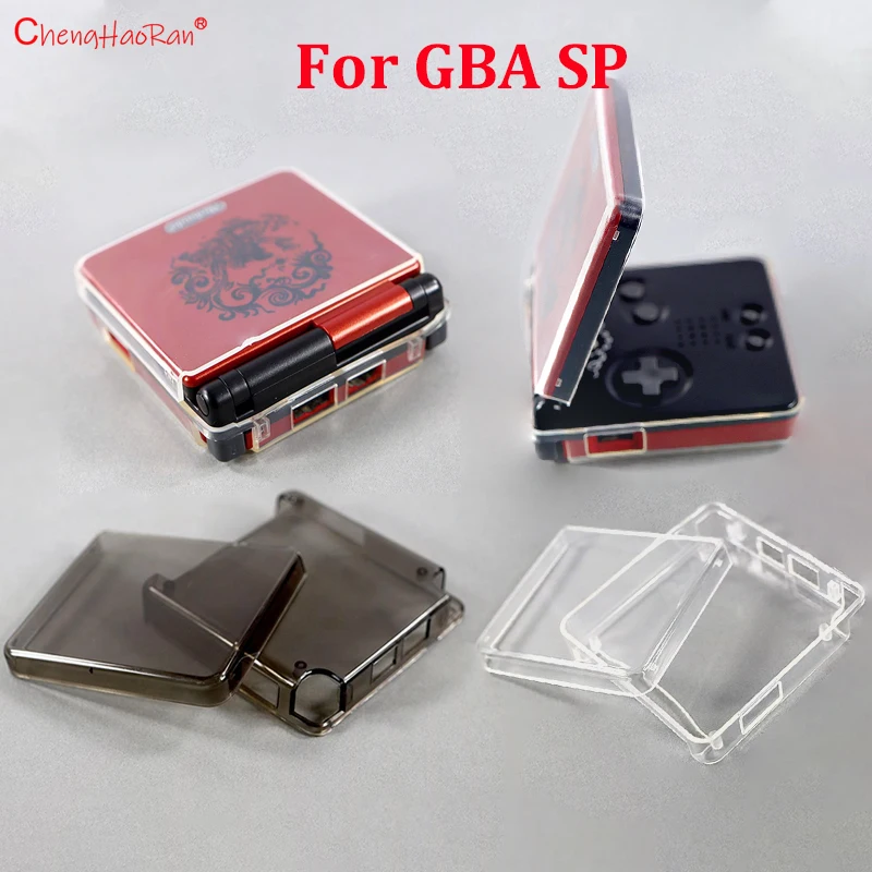 Funda protectora de carcasa dura transparente para Gameboy Advance SP GBA SP, anticaída, resistente a los arañazos, 1 ud. - imagen 2