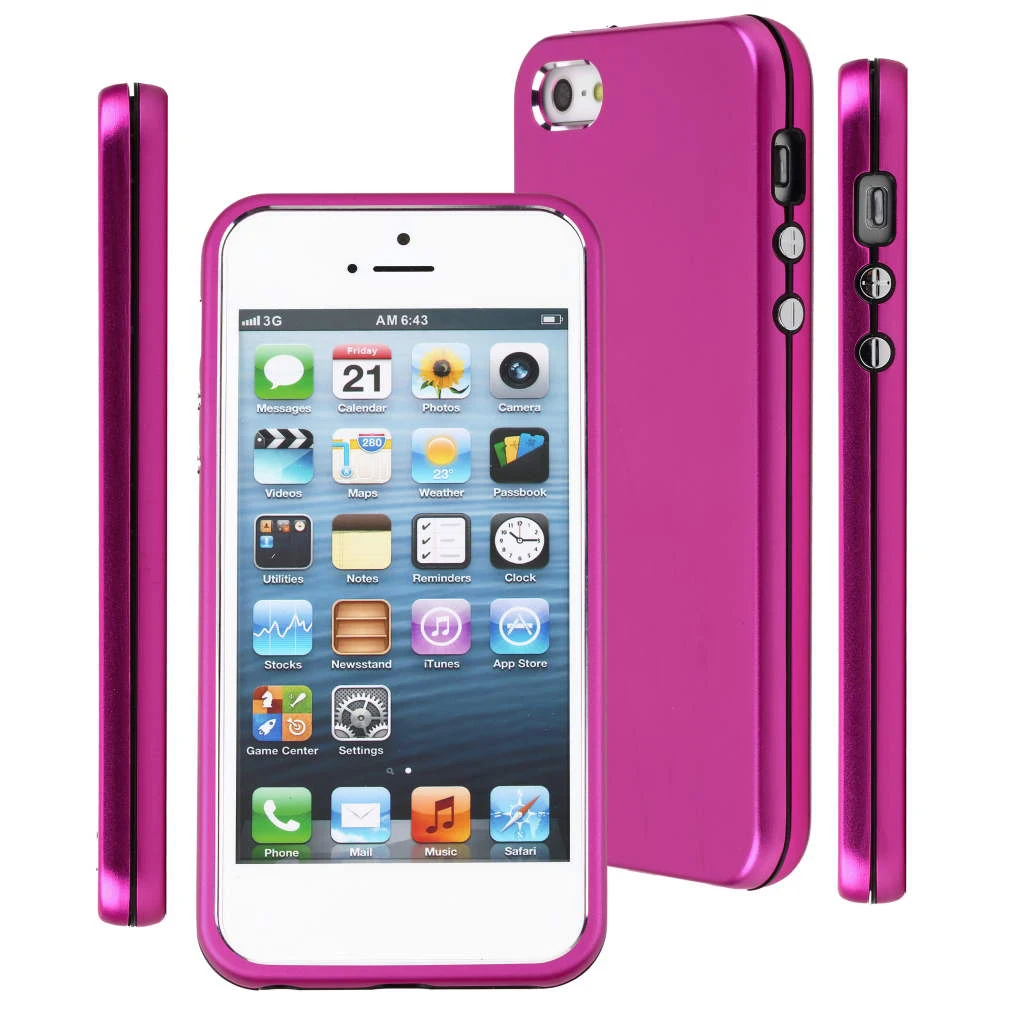 Carcasa delgada de Metal duro para Apple iPhone, carcasa de aluminio, nueva - imagen 2