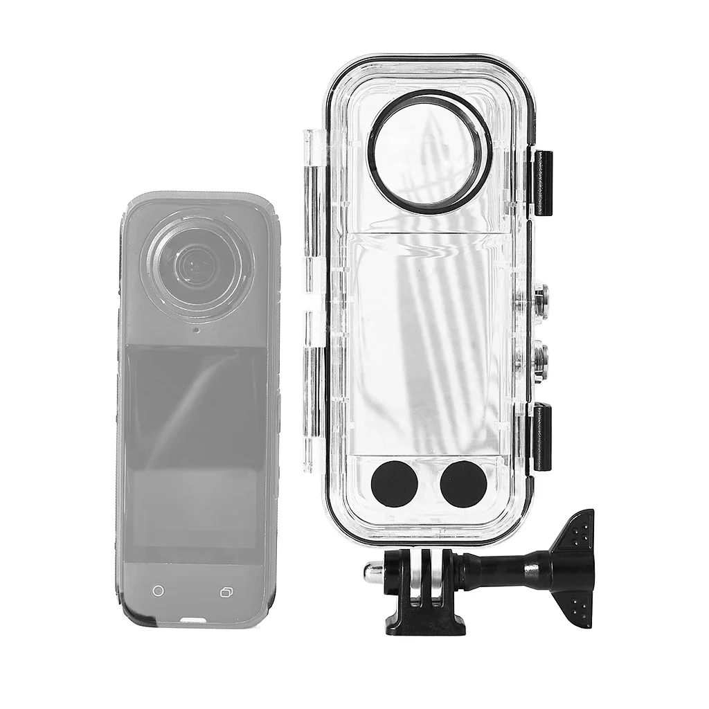Funda de buceo Invisible para Insta360 X3 X4, funda carcasa impermeable para cámara Insta 360 X4, carcasa de buceo subacuática de 40M - imagen 4