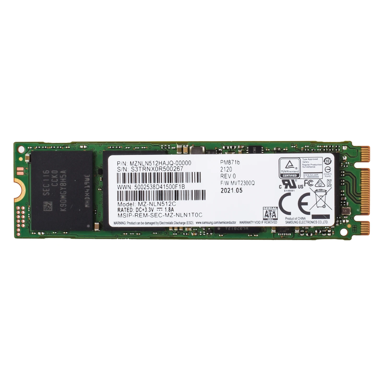 SAMSUNG PM871b SSD M.2 2280 NGFF SATA almacenamiento 256GB 512GB disco duro interno de estado sólido HDD para ordenador portátil de escritorio disco duro - imagen 2
