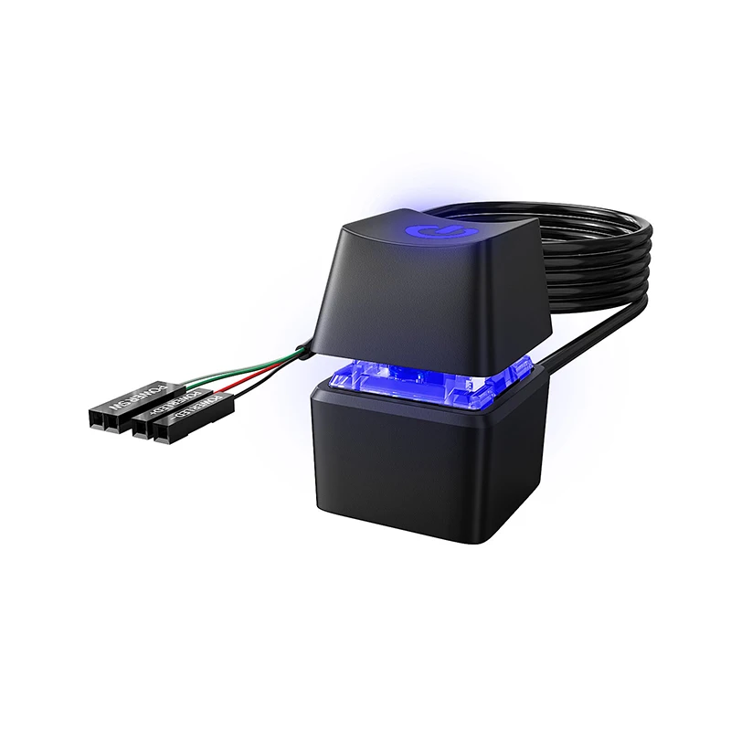 Luces LED coloridas de 1,65/5/10M, interruptor de escritorio para ordenador, placa base de PC, Cable de extensión de botón de encendido y apagado para el hogar y la Oficina - imagen 5