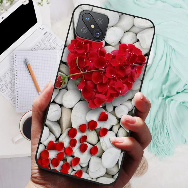 Para OPPO Reno 4Z 5G Reno4Z CPH2065 funda negra León Lobo fundas traseras suaves de silicona para OPPO Reno4 Z A92s funda protectora - imagen 2