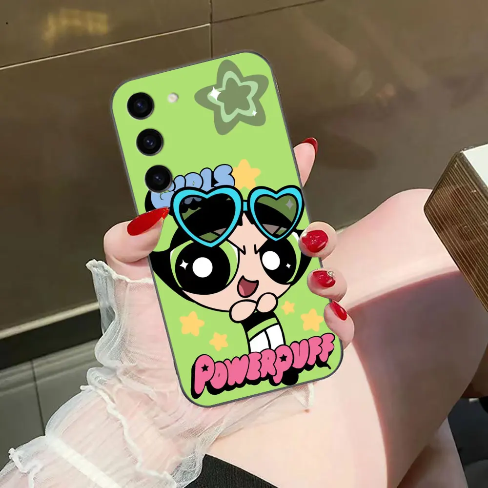 Funda de teléfono con dibujos animados The P-Powerpuff Girls para Samsung Galaxy S25 S24 S23 S22 S21 S20 FE S10 S9 PLUS ULTRA Funda Shell - imagen 4