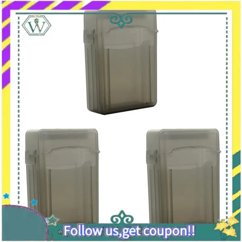 A28Q-3Pcs Caja protectora para disco duro SSD HDD de 2,5 pulgadas Caja protectora para disco duro para caja de unidad de estado sólido (negro)