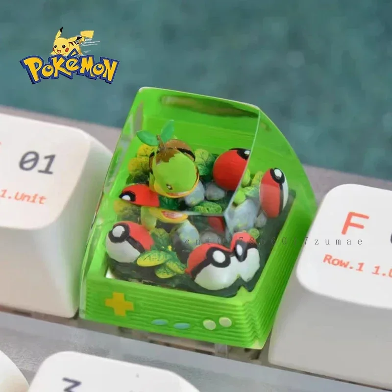 Teclas de resina Gengar de personaje de Anime de Pokémon, Micro paisaje, regalos personalizados hechos a mano, teclas de teclado mecánico - imagen 4
