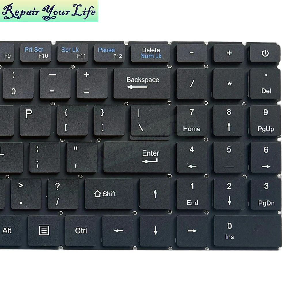 Teclado Inglés de EE. UU. para HaSee X5 A9 HW15S01 HW15S02 teclados de repuesto para portátil EE. UU. Estados Unidos sin retroiluminación Teclado - imagen 4