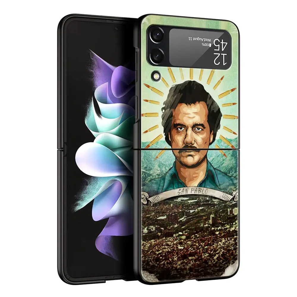 Funda de teléfono de la serie de TV Narcos Pablo Escobar, carcasa dura plegable para Samsung Z Flip3, Flip4, Flip5, Z Flip 3, Flip 5, 4, 5G - imagen 2