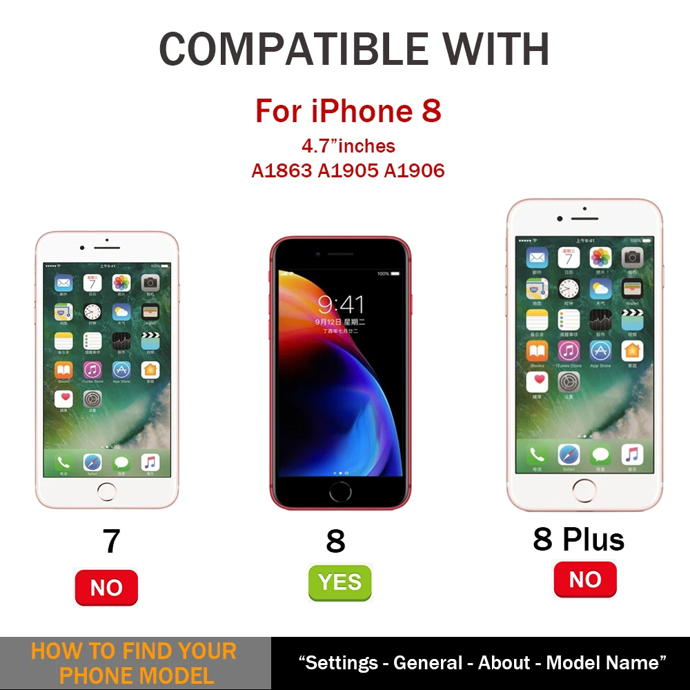 Pantalla completa para iPhone 8 pantalla LCD conjunto completo de repuesto montaje de digitalizador táctil + cámara frontal + altavoz A1863 A1905 A1906 - imagen 3