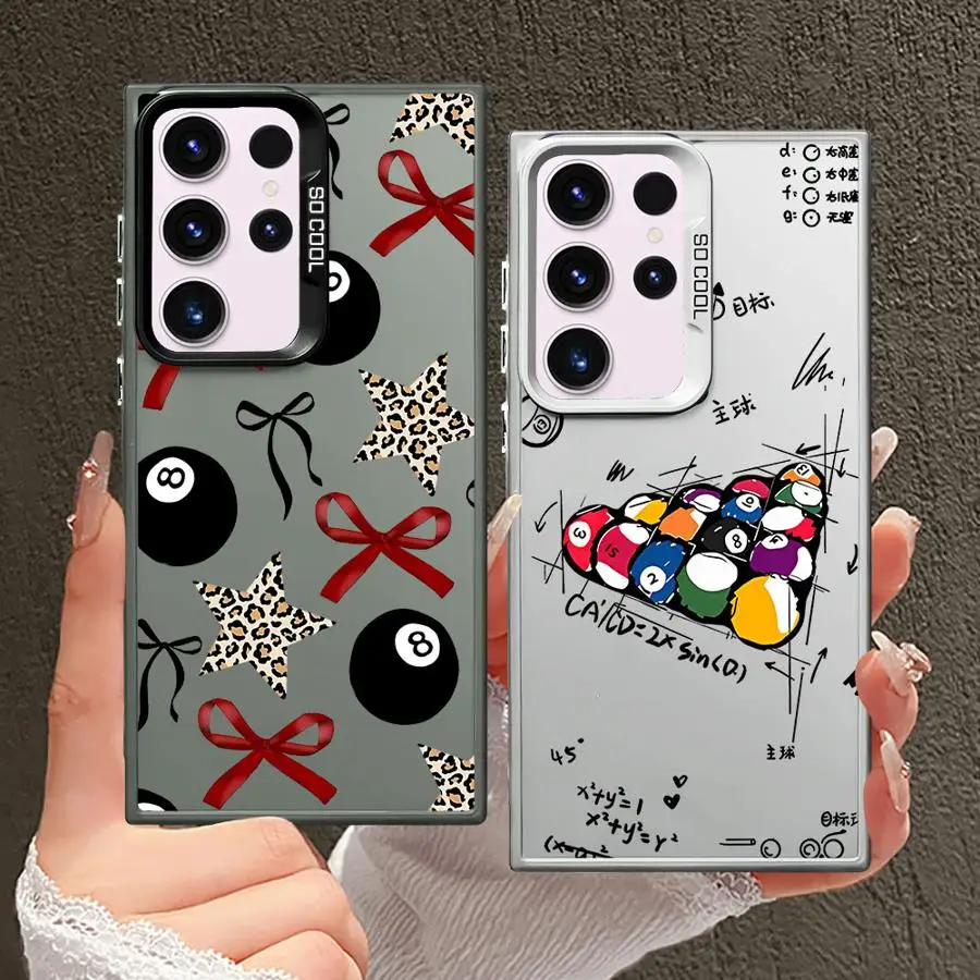 Funda para Samsung Galaxy S24 FE S21 S23 S23 S20 Plus S25 S22 Note 20 Ultra funda trasera para teléfono dibujos animados estampado de leopardo lazo de estrella - imagen 3