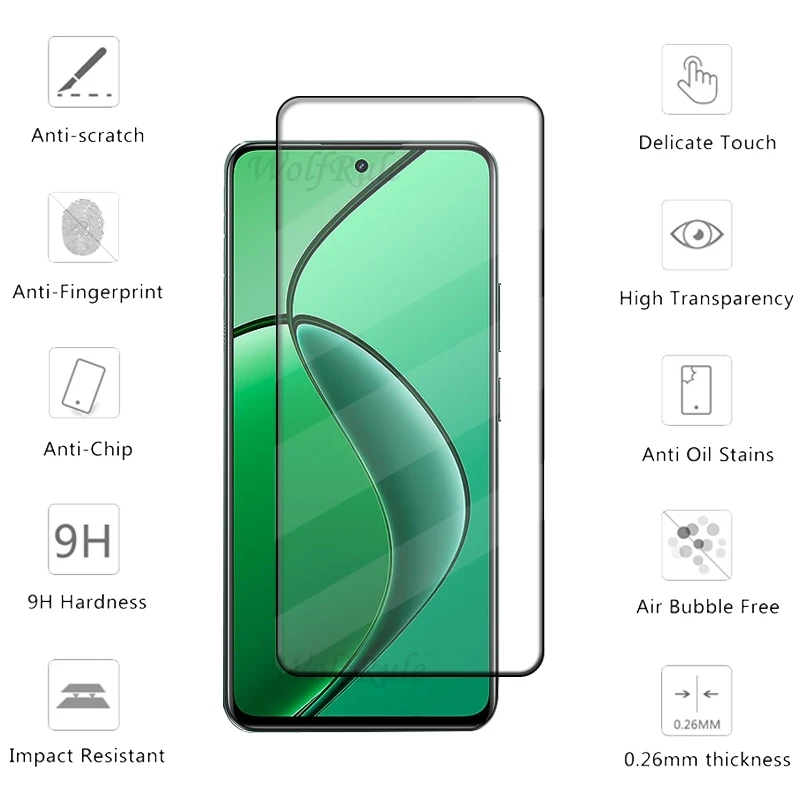 Protector de pantalla de vidrio templado para OPPO piezas 13, 4 Realme, 4G, pegamento, Realme - imagen 4