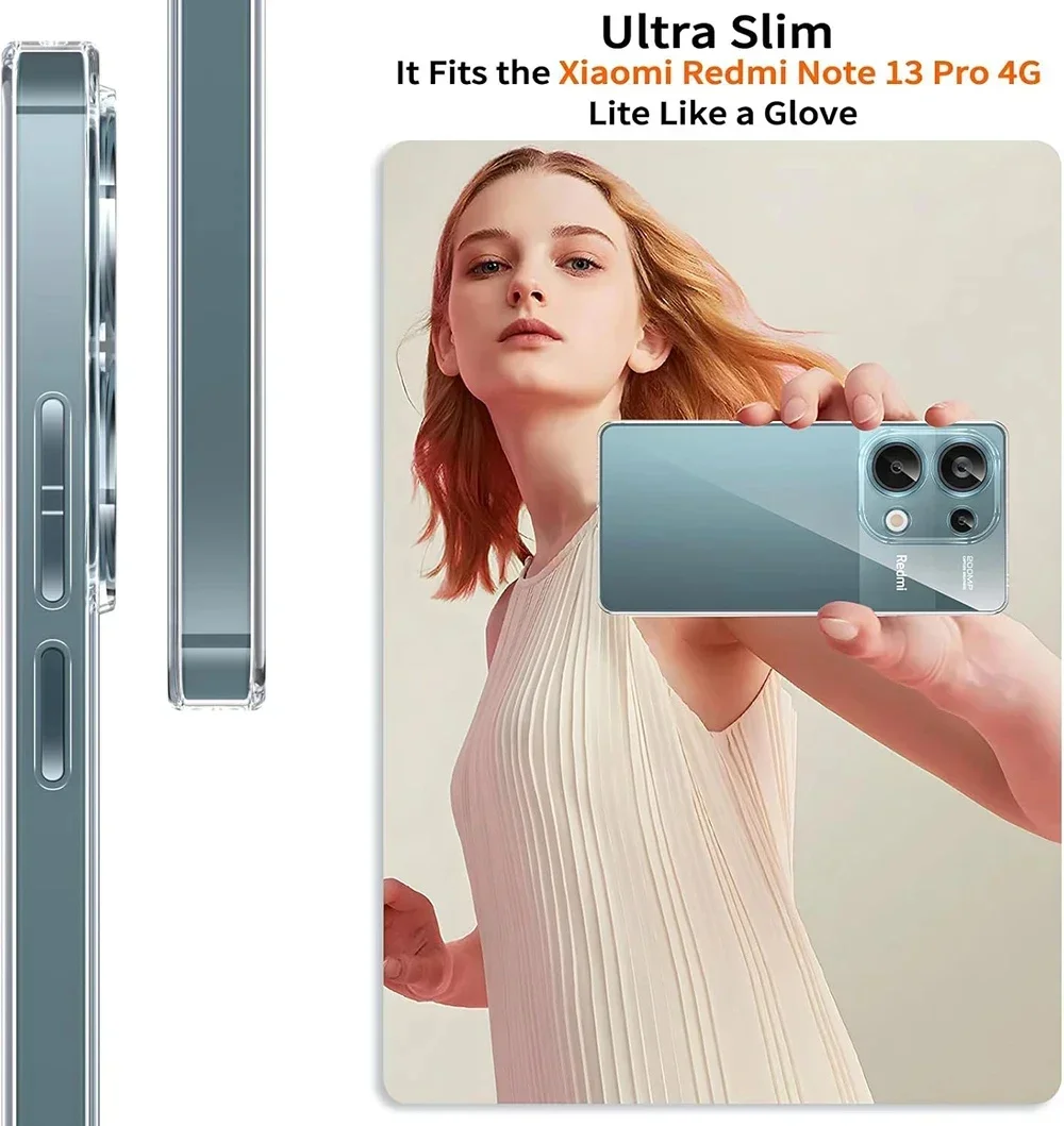 Para Xiaomi Redmi Note 13 12 12S 12T 11 11T 11S 10 10S Pro Plus Pro + 4G 5G carcasa suave transparente a prueba de golpes funda de silicona ultrafina - imagen 3