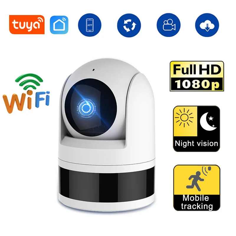 Cámara WiFi Tuya 1080P HD Monitor de seguridad interior aplicación Smart Life cámara de vigilancia en tiempo Real compatible con intercomunicador de voz bidireccional - imagen 2