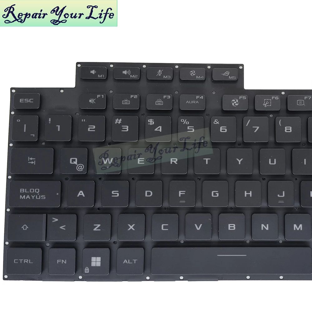Teclado retroiluminado de preclave latino de EE. UU. para Asus ROG 5R Plus G513, Strix SCAR 15 G533 G513Q G533Q G513QY G513QM V 202861 Una UE 481JLA00 - imagen 5
