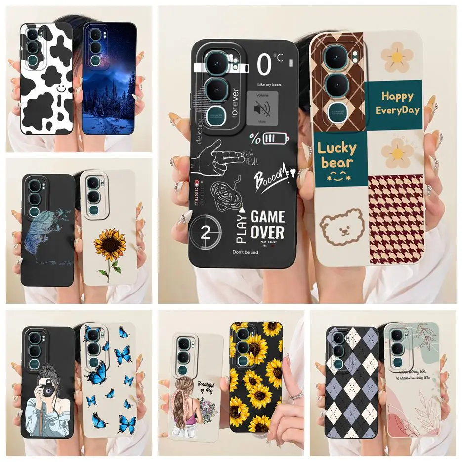 Para Vivo Y31 5G funda V2521 elegante arte pintado cubierta a prueba de golpes suave TPU funda de teléfono para Vivo Y21d Y 21d VivoY31 5G Fundas parachoques