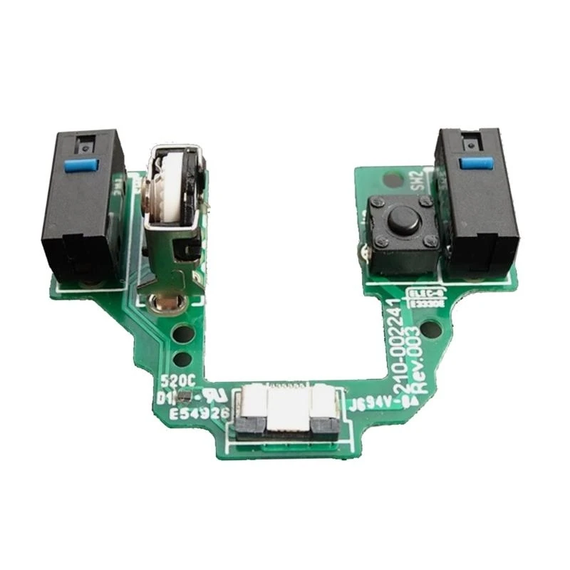 Piezas de reparación de ratón, microbotón G de interruptor para placa base de teclado para Pro X, tablero de botón de ratón superligero