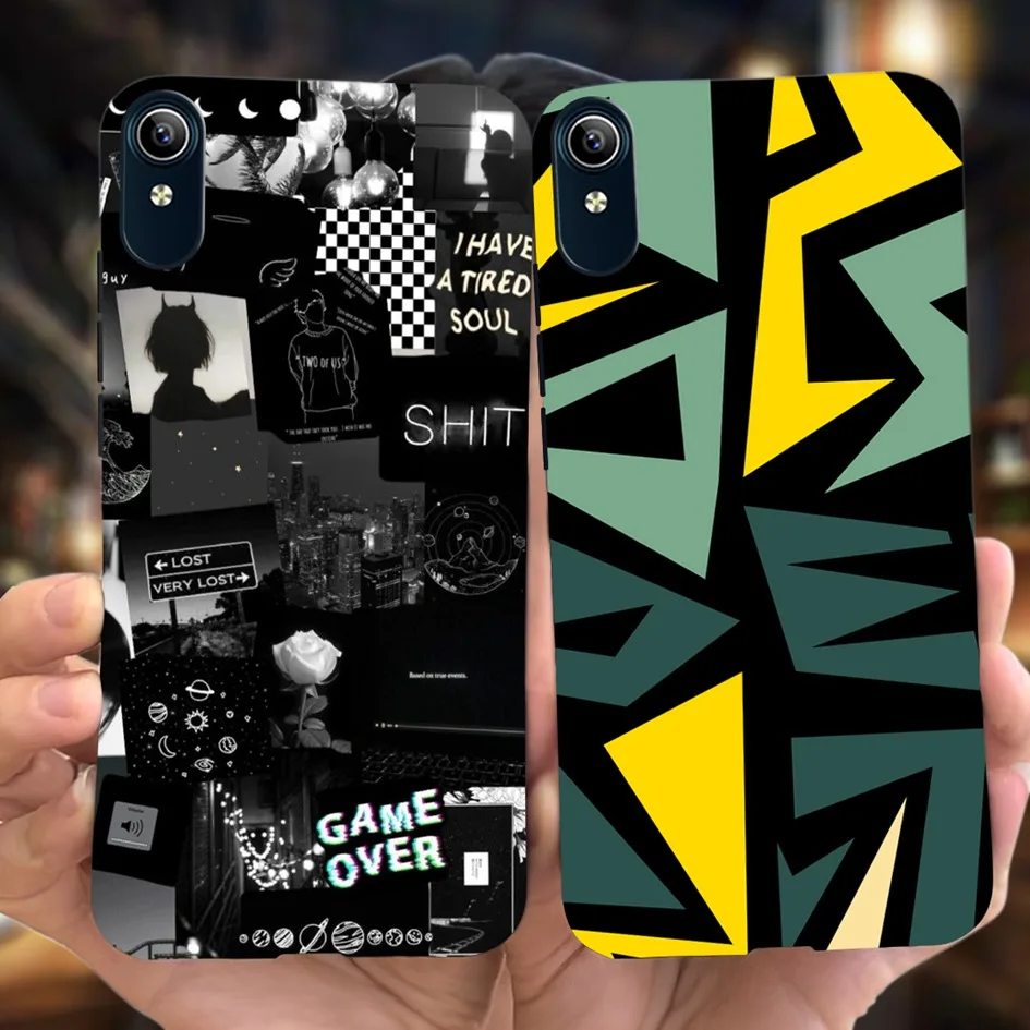 Funda trasera de silicona blanda para Vivo Y1s 2020, carcasa pintada a la moda para teléfono, para Vivo Y90, Y91C, 1929, 1823, 1820 - imagen 3