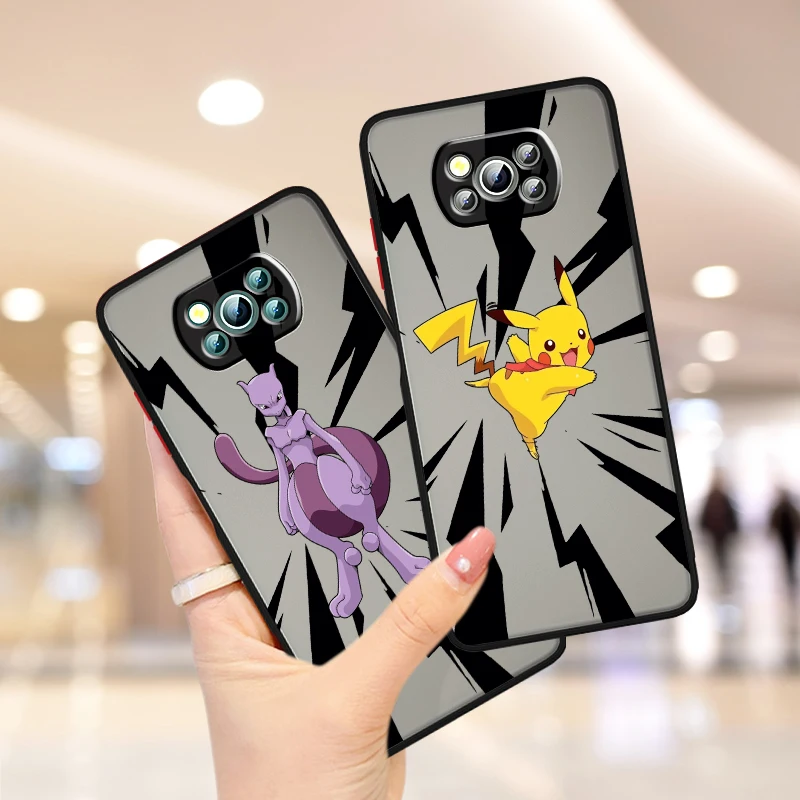 P-pokemones-funda translúcida de dibujos animados para Xiaomi Mi Poco X5, X4, X3, M6, M5S, M5, M4, M3, F5, F4, F3, F6 Pro, 5G - imagen 2