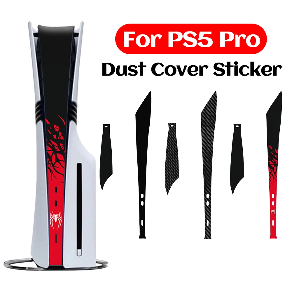 Pegatina de piel para consola PS5 Pro, cubierta antipolvo con tema, antiarañazos, protector de vinilo PCV, pegatina protectora de piel media