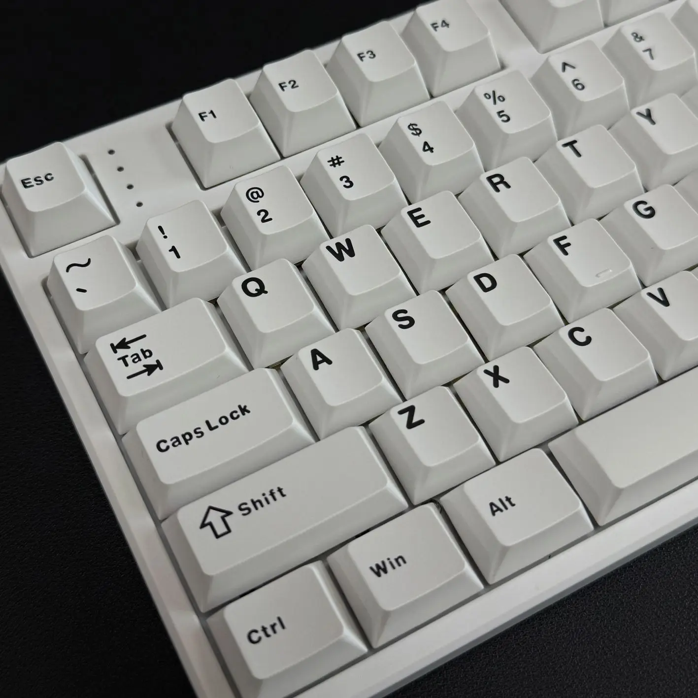 Teclas PBT Double Shot Perfil Cherry Blancas para Interruptores MX