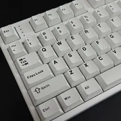 Teclas PBT Double Shot Perfil Cherry Blancas para Interruptores MX