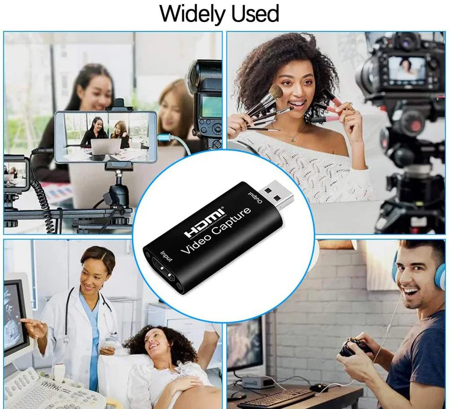Tarjeta de captura de vídeo 4K con USB 2,0, compatible con HDMI, Grabber, transmisión en vivo, grabación para PS4, XBOX, juegos, DVD, cámara HD, TYPE-C - imagen 3