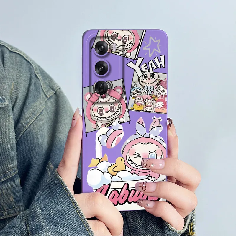 Para OPPO Reno12 Pro 5G funda encantadora de dibujos animados de silicona líquida Fundas suaves a prueba de golpes funda de teléfono para OPPO Reno 12 12Pro Fundas Capa - imagen 5