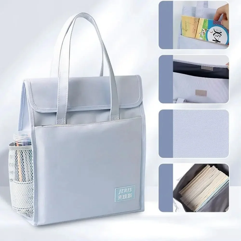 Carpetas de archivos A4, bolsas de Tutorial para estudiantes, organizador de archivos, bolsa de almacenamiento de documentos A4, bolsa de mano de tela Oxford, bolso de ocio para la escuela - imagen 5