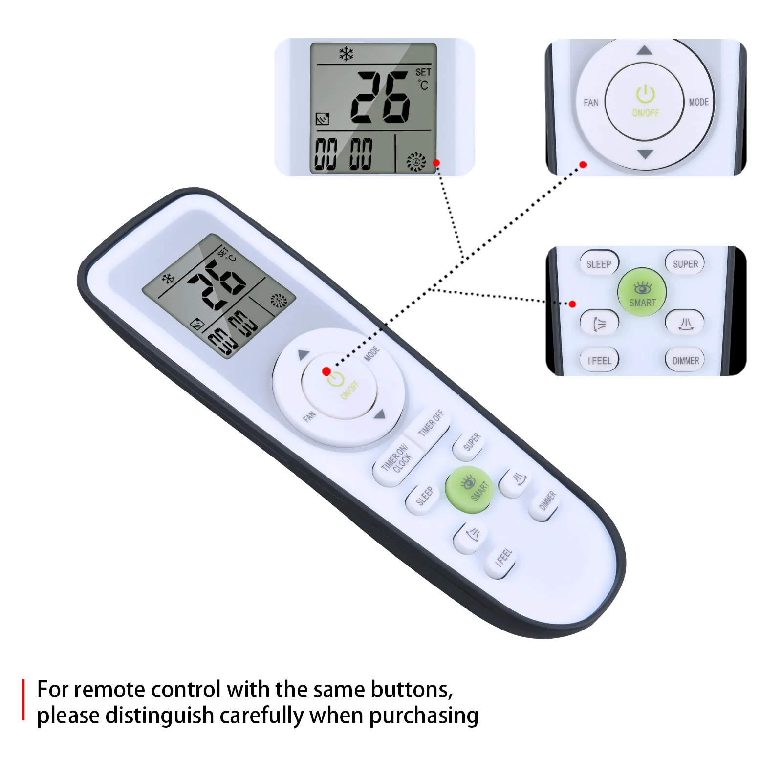 Nuevo mando a distancia de repuesto para york Voltas - imagen 5