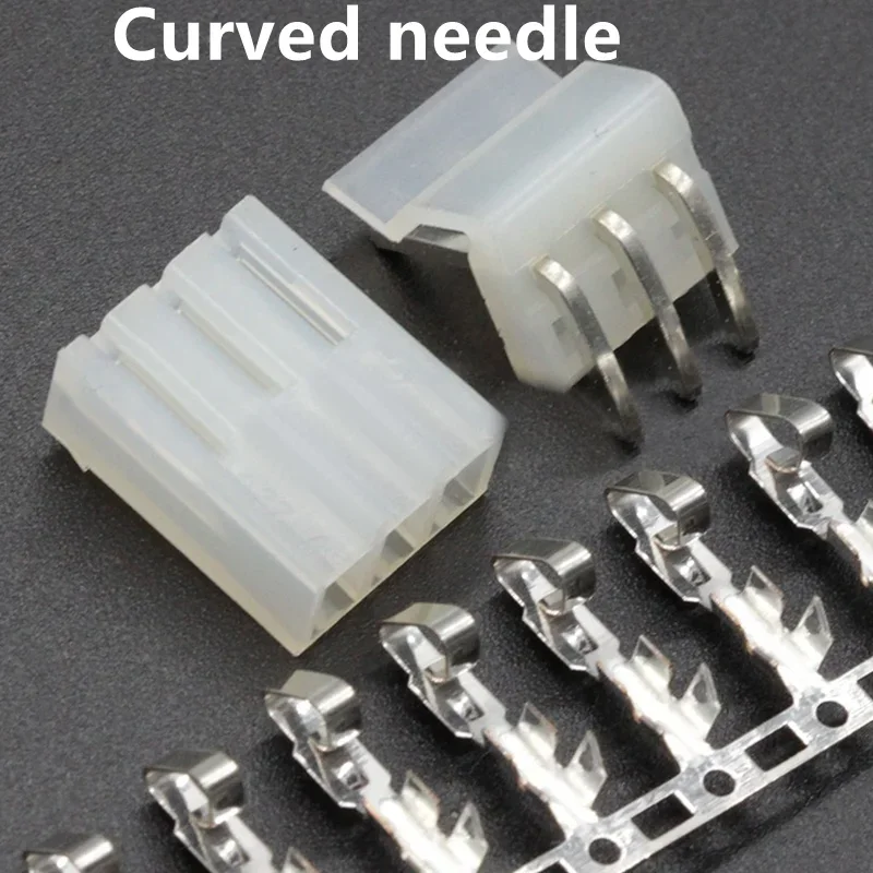 Conector de aguja recta/curva, 20 piezas macho + hembra + terminal de 3,96mm, CH3.96 5/6mm, CH3.96-2/3/4/3,96 Pines, lote de 20 juegos - imagen 3