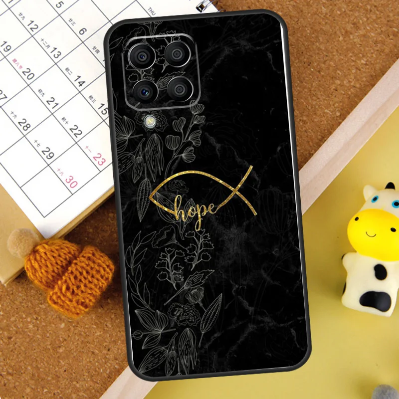 Funda con cita cristiana de versículo bíblico para Samsung Galaxy M13 M33 M53 M15 M35 M55 M14 M34 M54 M11 M31 M12 M32 M52 M16 M36 M56 - imagen 4