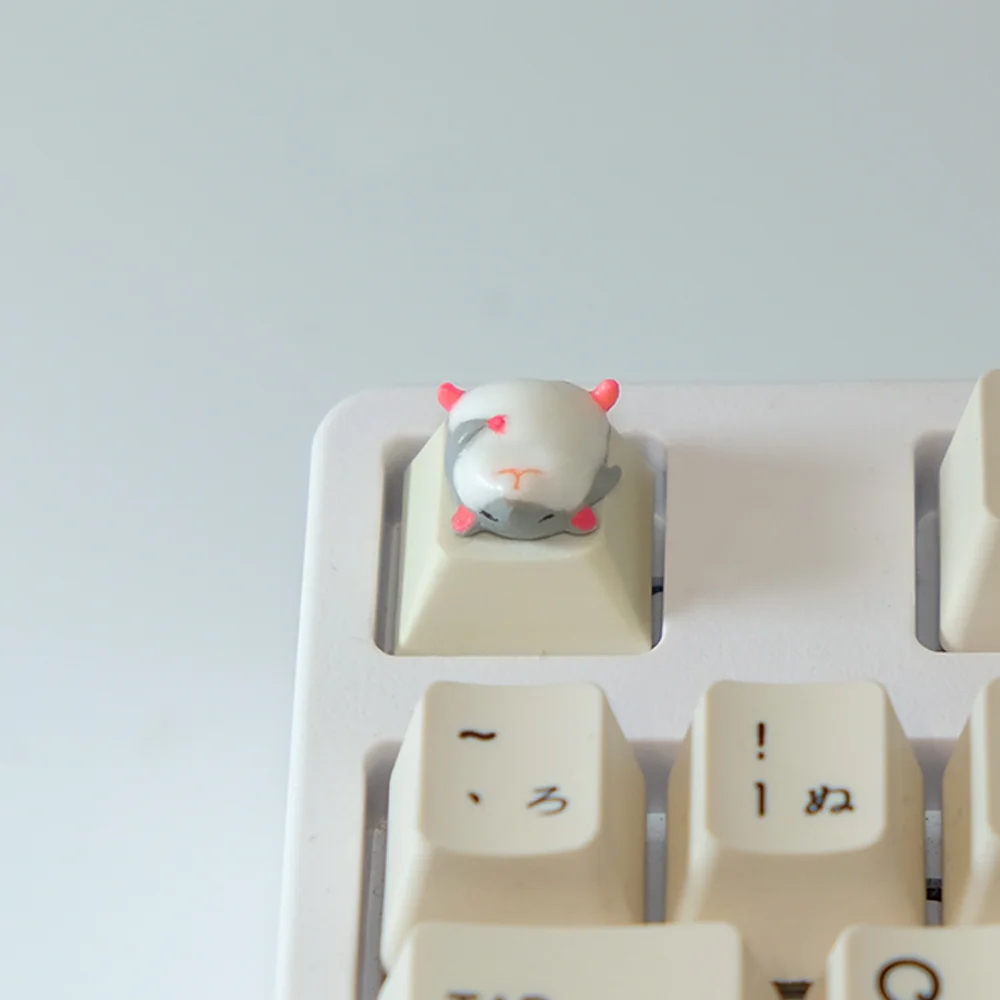 Tapa de teclado mecánico tridimensional para hámster gordo, regalo de cumpleaños para hombres y mujeres, teclas personalizadas creativas - imagen 4