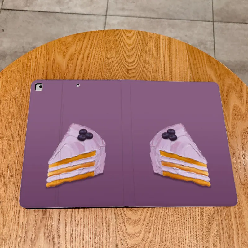Funda con patrón de pastel de arándanos para iPad pro 10/11 pulgadas 2020/6/7th /8th /Air 3rd/Air 4th/9th gen/Air 5th Gen 2022/Air 11 - imagen 3