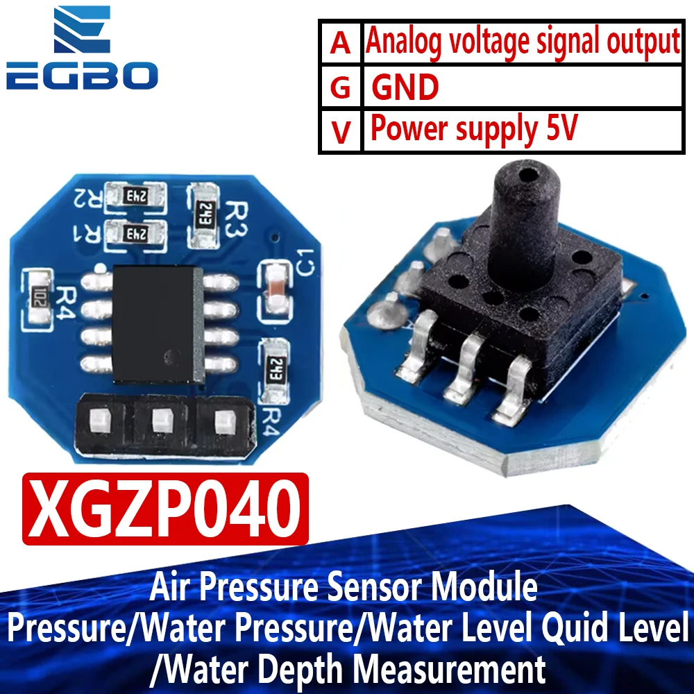 Módulo transductor de presión XGZP040 de 0 a 40 kPa: diseñado para aplicaciones de detección de presión, nivel y profundidad de aire y agua