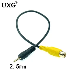 Adaptador AV 2,5 mm Macho a RCA Hembra para GPS y Cámara Trasera