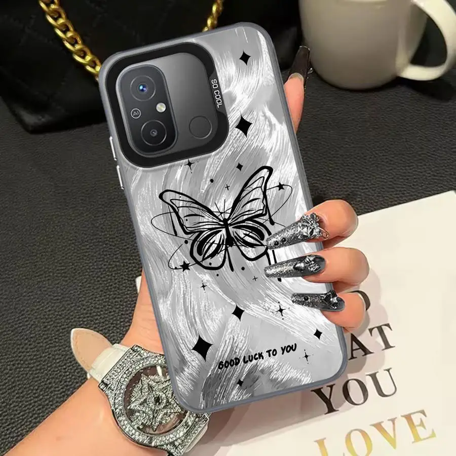Funda para Xiaomi Redmi A1 A2 Plus 9T 12C K60 10C A5 13C 14C 9C funda trasera para teléfono arte hermosa mariposa - imagen 5